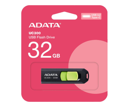 PenDrive ADATA USB 3.0/USB 3.1 gen 1/USB 3.2 gen 1 32GB 100MB/s ACHO-UC300-32G-RBK/GN